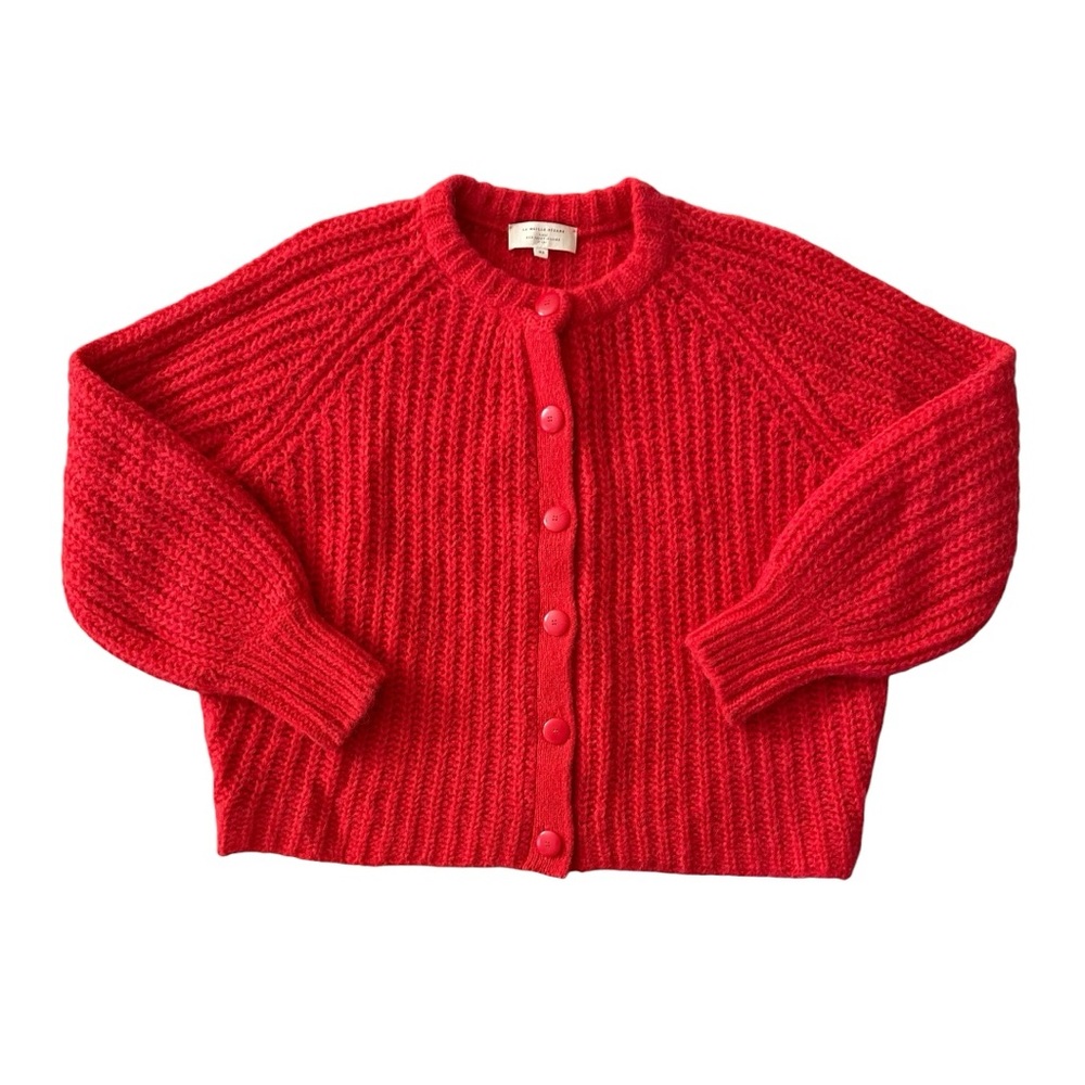Sezane Emile Cardigan Red